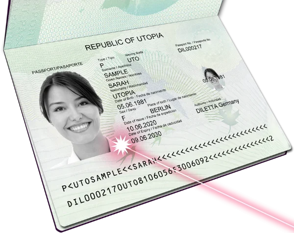 Pässe mit Lasergravur